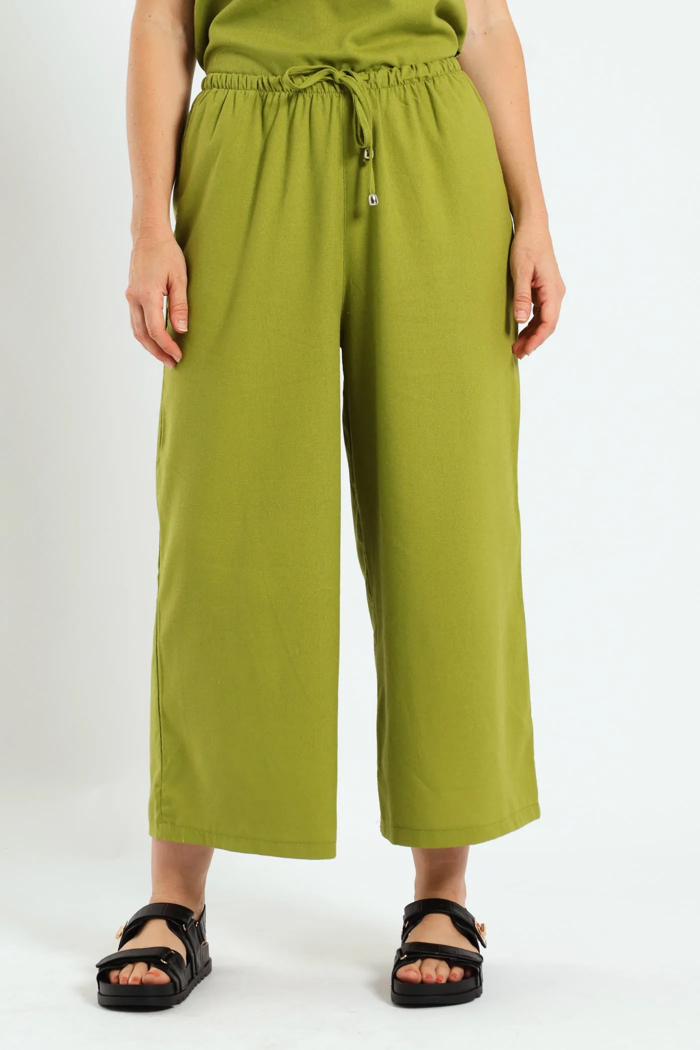 Pull On Linen Capri Pants - Avocado sold by Edgars product image thumbnail 2