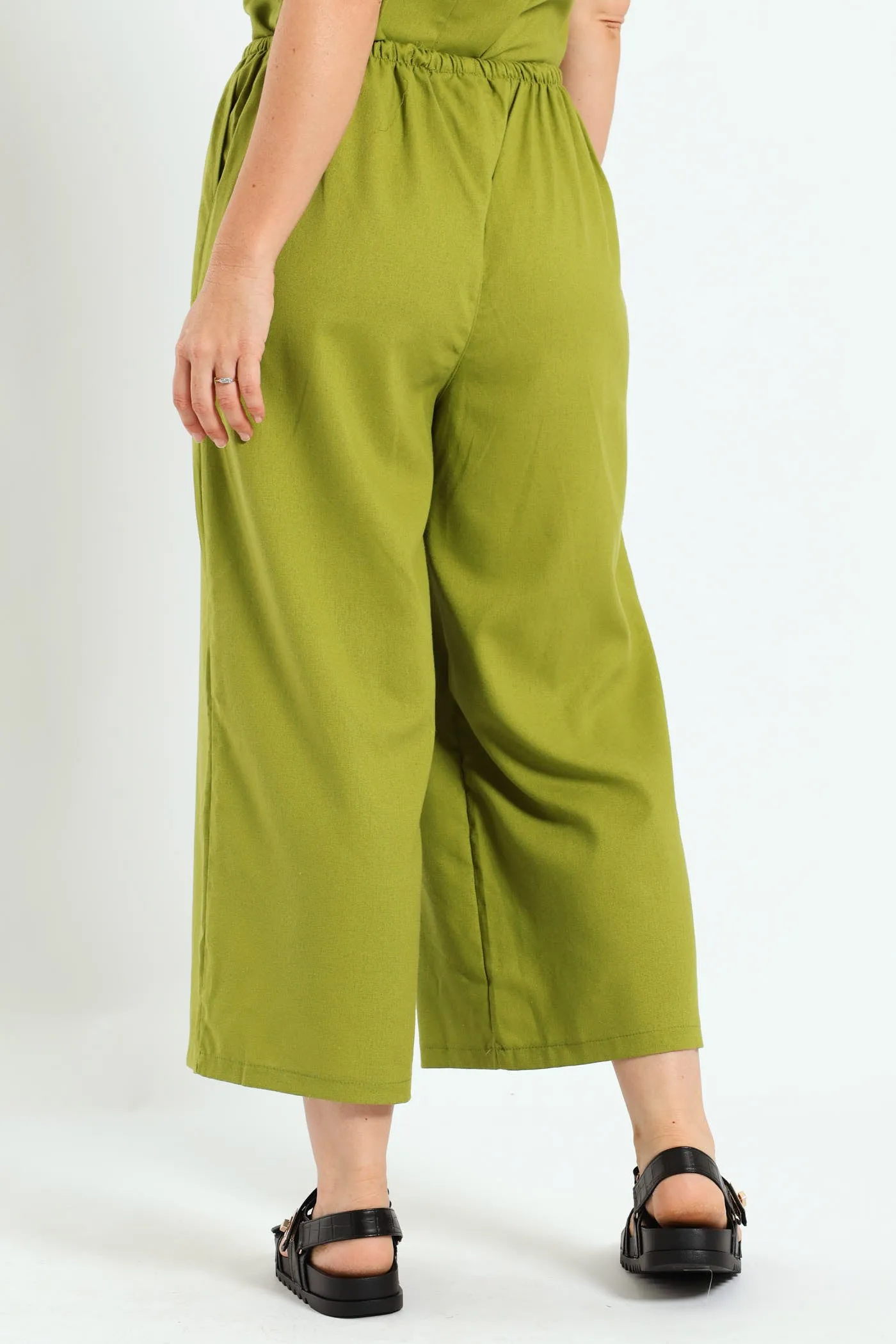 Pull On Linen Capri Pants - Avocado sold by Edgars product image thumbnail 4