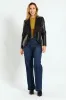 Pu Waterfall Jacket - Black sold by Edgars