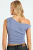 Assymetrical Ruched Top - Airforce sold by Edgars