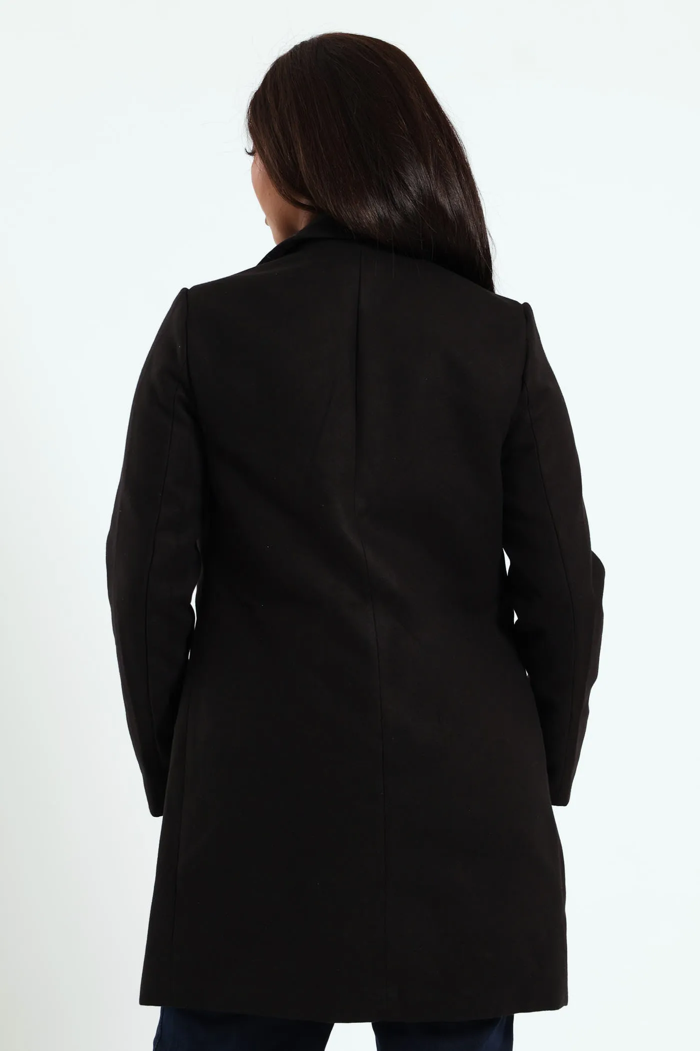 Charlotte Metal Trim Collar Coat - Black sold by Edgars product image thumbnail 4