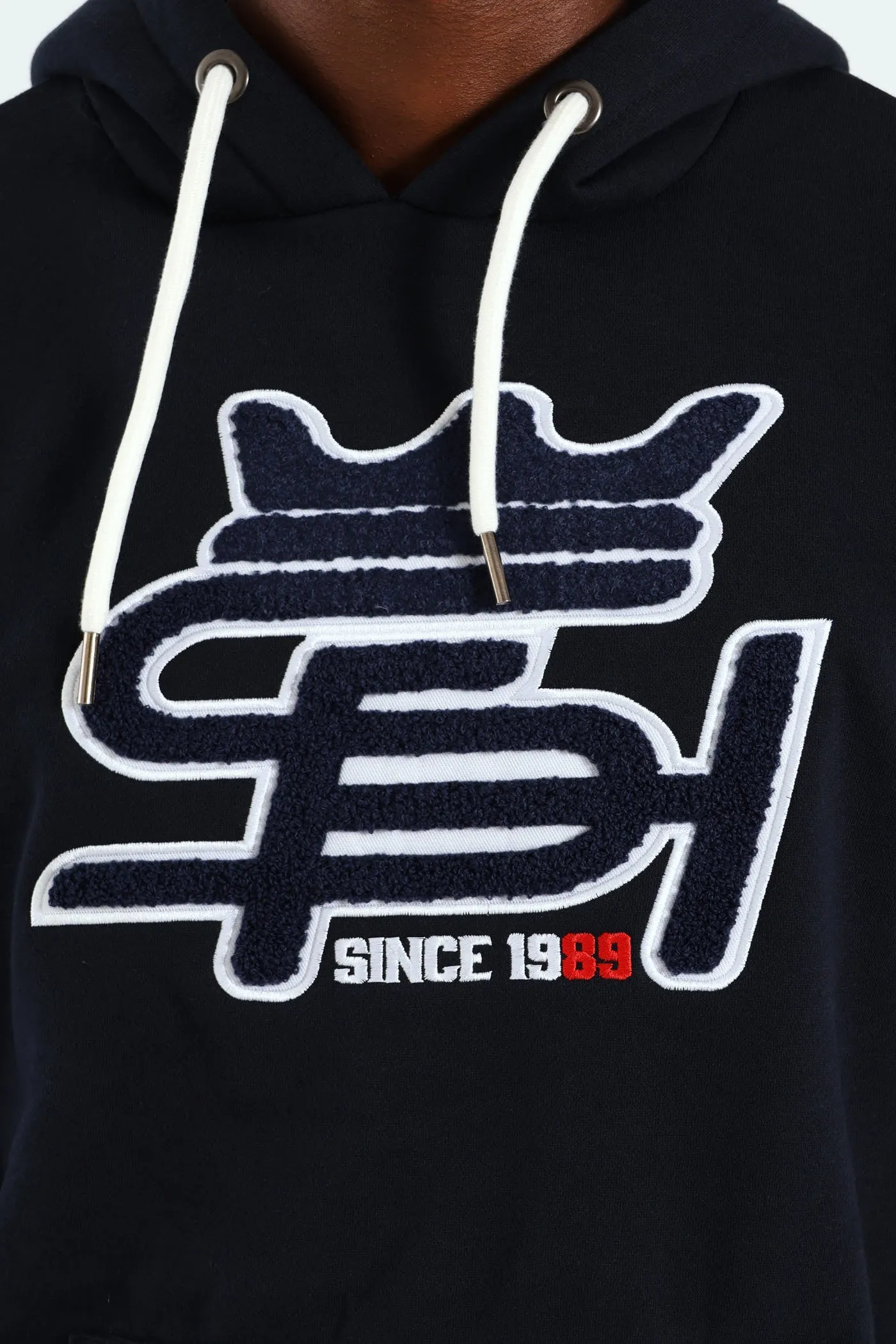 Badge Fleece Hoody - Navy sold by Edgars product image thumbnail 4