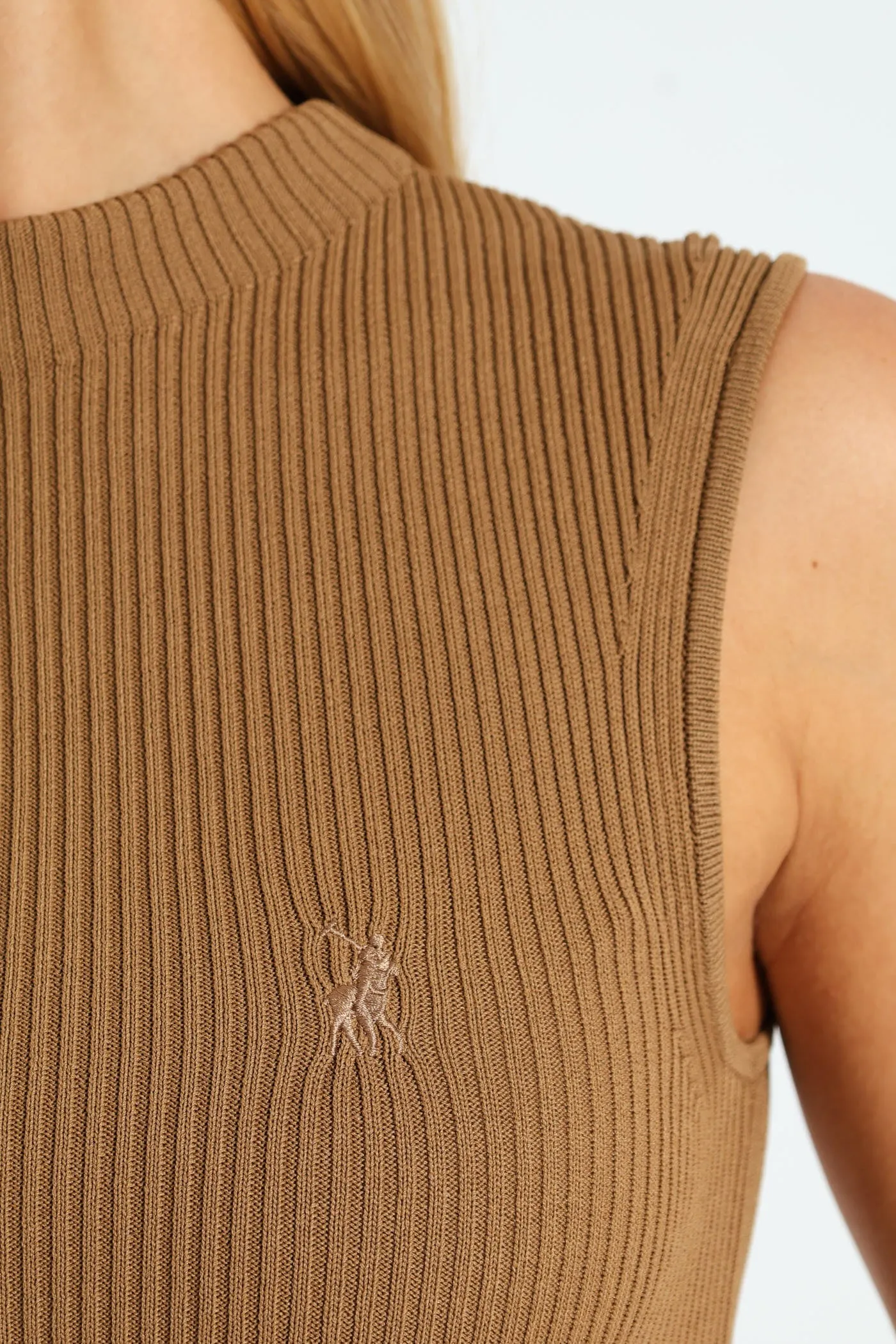 Dafne Mock Neck Dress - Camel sold by Edgars product image thumbnail 5