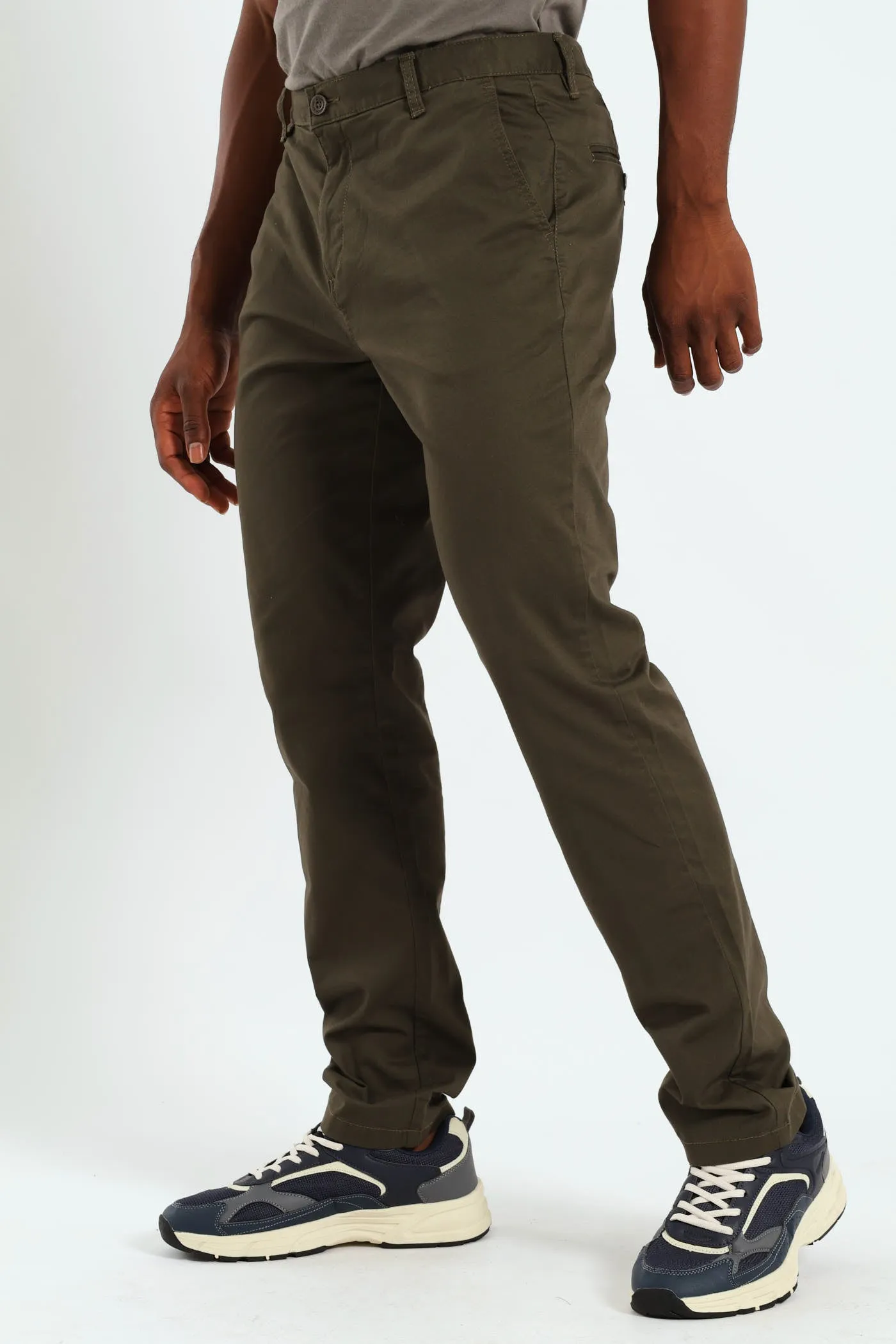 Basic Straight Stretch Chino - Green sold by Edgars product image thumbnail 2