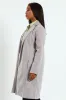 Basic Panelled Coat - Grey Melange sold by Edgars
