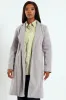 Basic Panelled Coat - Grey Melange sold by Edgars