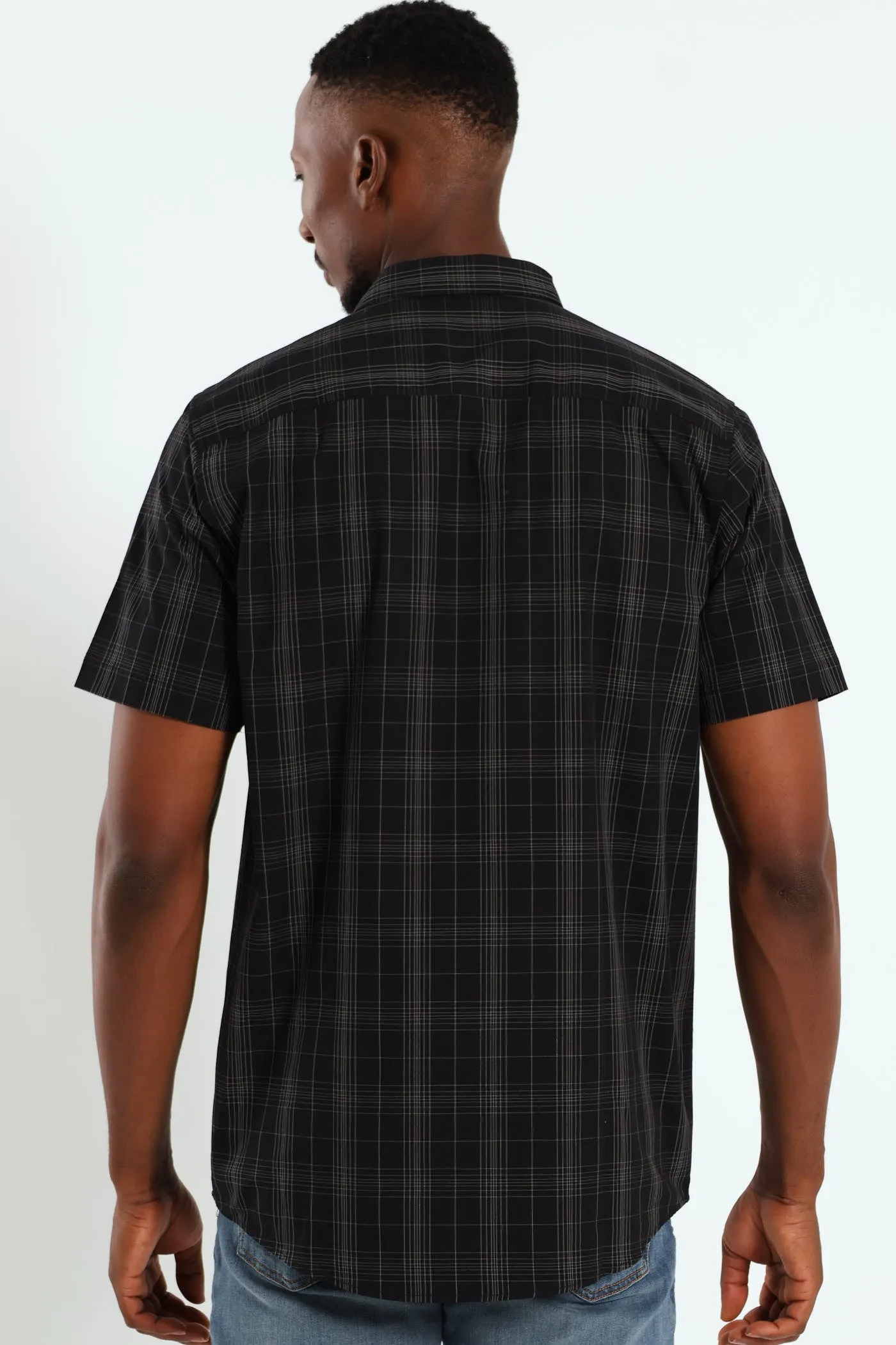 Short Sleeve Check Shirt - Black sold by Edgars product image thumbnail 2