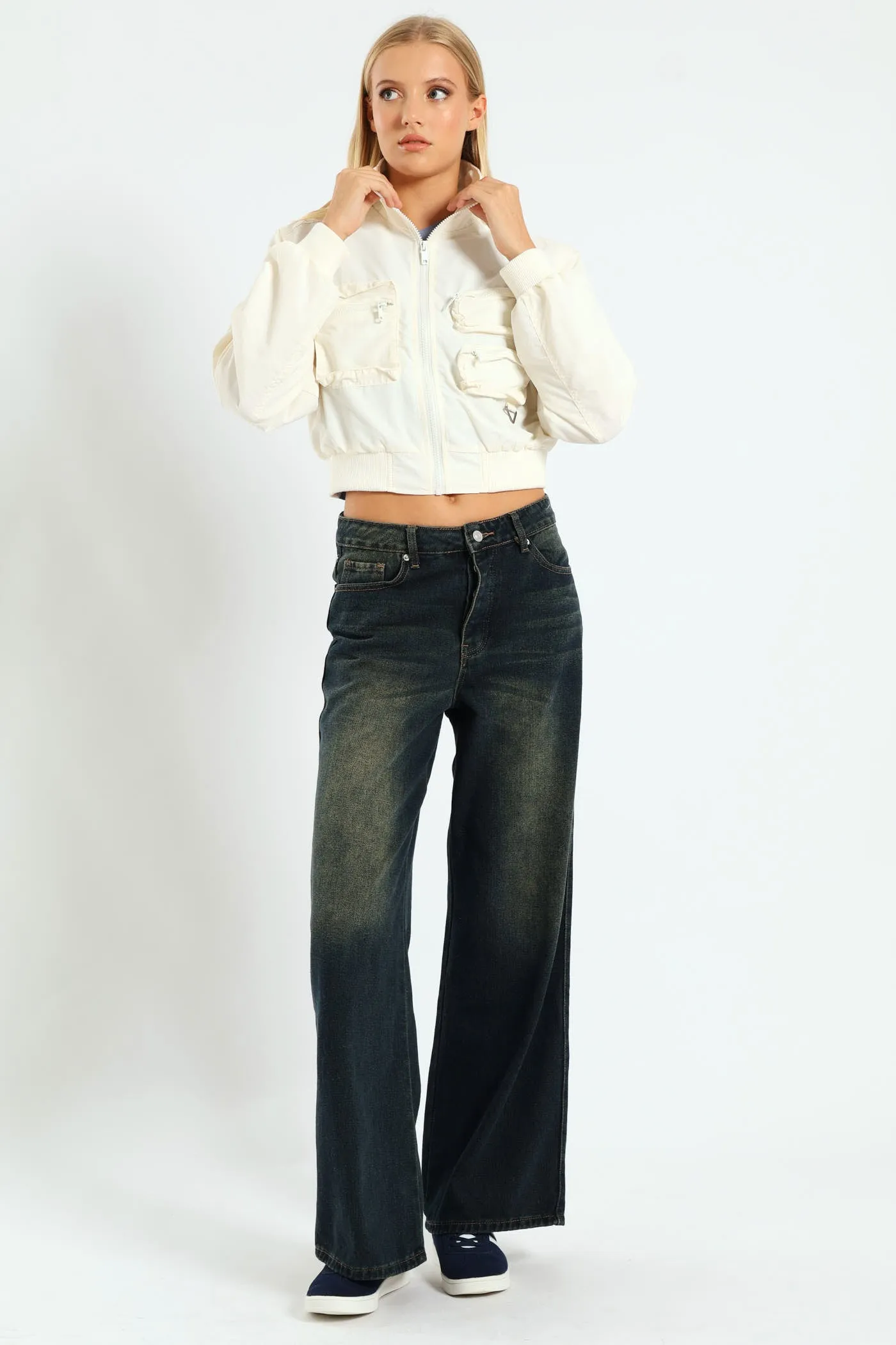 Utility Crop Bomber - Stone sold by Edgars