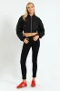 Crop Aviator Bomber - Black sold by Edgars 
