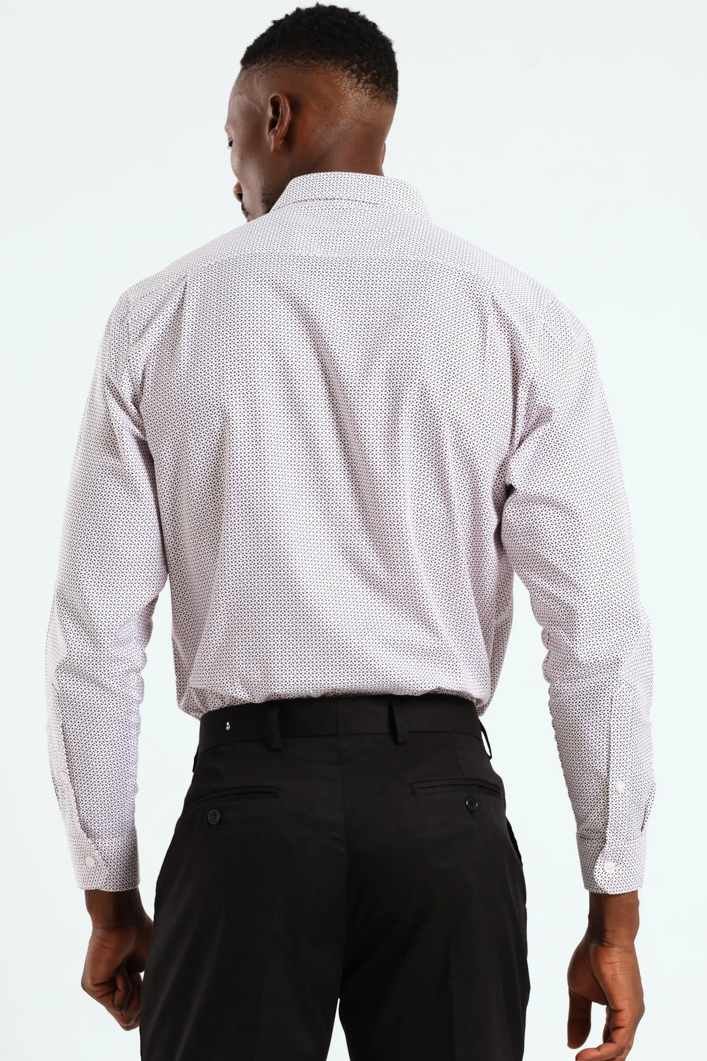 Textured Print Shirt - White/Red sold by Edgars product image thumbnail 5