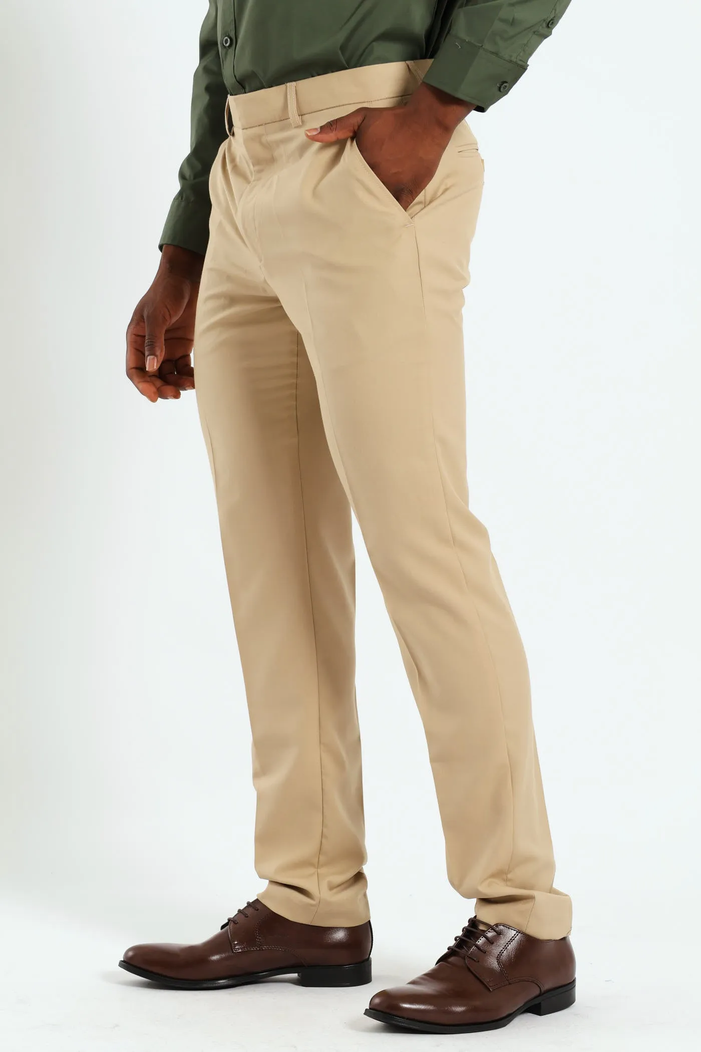 Slim Basic Smart Trousers - Tan sold by Edgars product image thumbnail 2