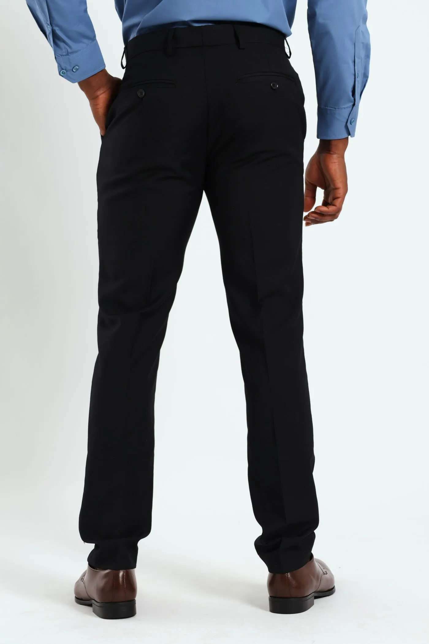 Slim Basic Smart Trousers - Black sold by Edgars product image thumbnail 3