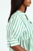 Mandarin Collar Tiered Midaxi Dress - White/Cabbage sold by Edgars 