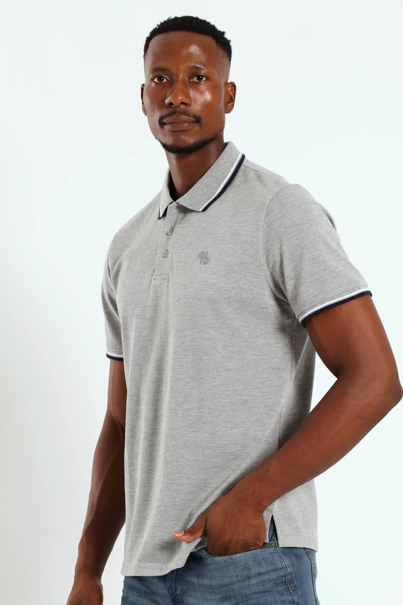 New Tipped Golfer - Grey Melange sold by Edgars product image thumbnail 3