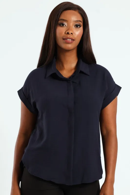Easy Wearing Shirt - Navy sold by Edgars