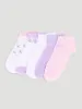 Pre-Girls 5 Pack Flower Low Cut Socks - Lilac sold by Edgars