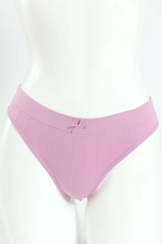 3 Pack Seamless Thong Panties - Lavender/Goat/Black sold by Edgars
