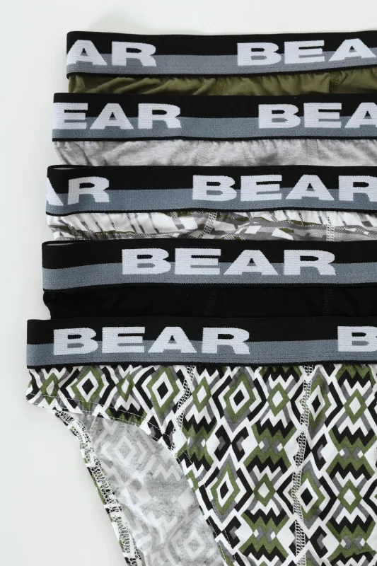 5 Pack Bear Mini Briefs - Multi sold by Edgars