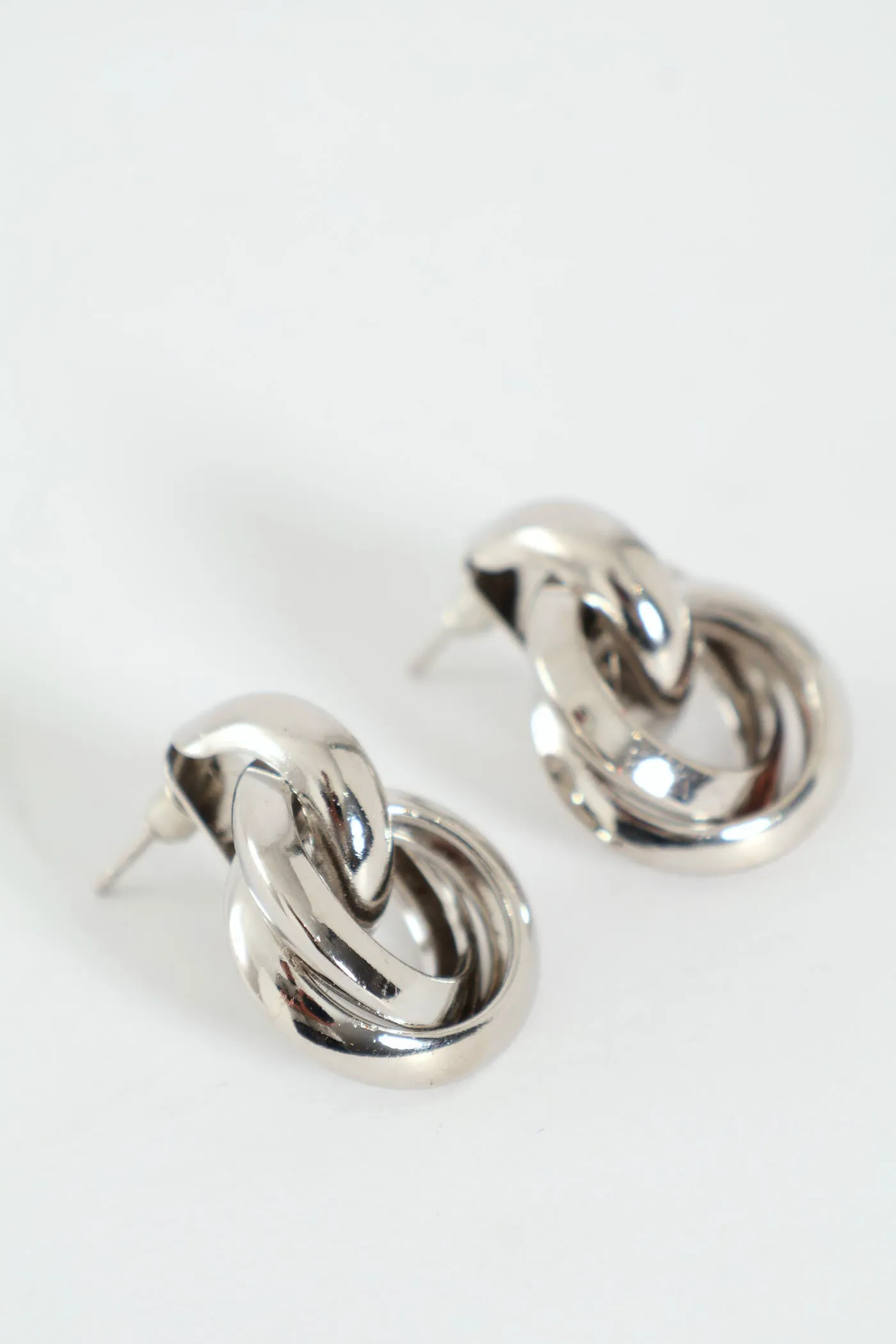Twisted Knot Earring - Silver sold by Edgars