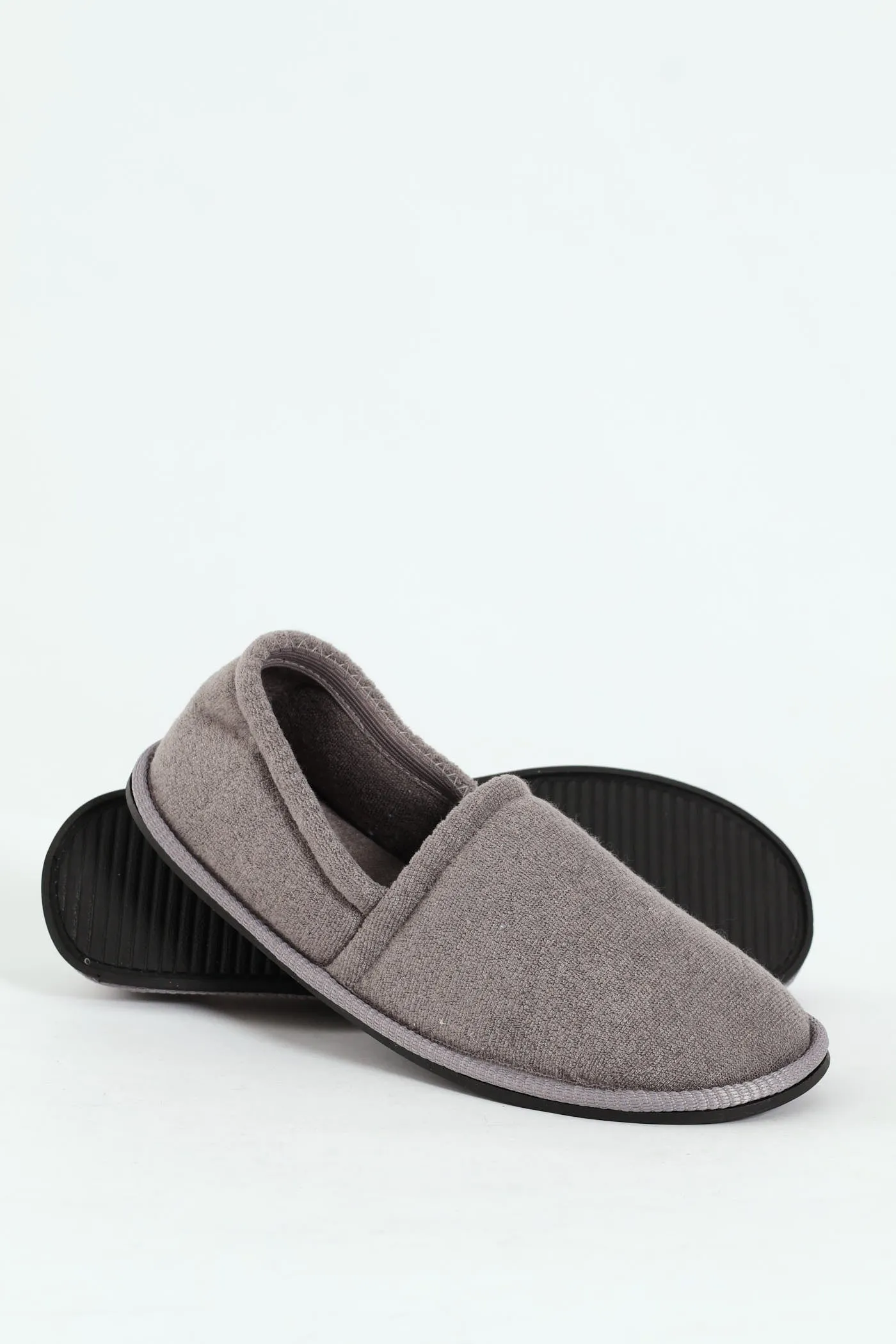 Basic Closed Back Slipper - Grey sold by Edgars
