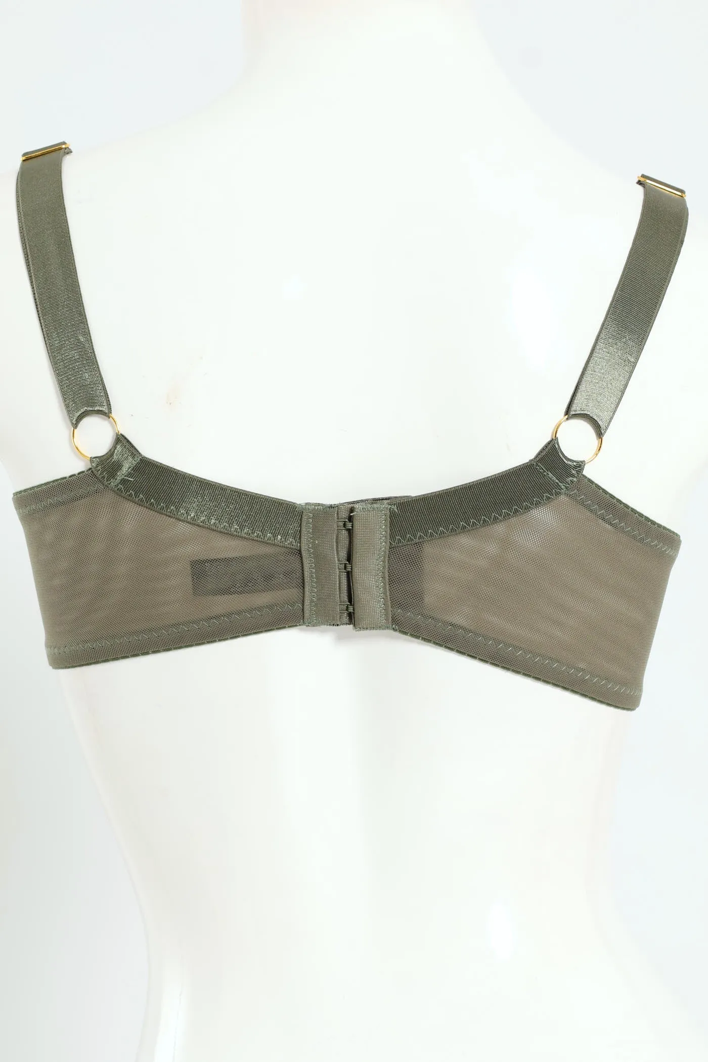 Embroidery & Shiny Microfibre Bra - Sage sold by Edgars product image thumbnail 3