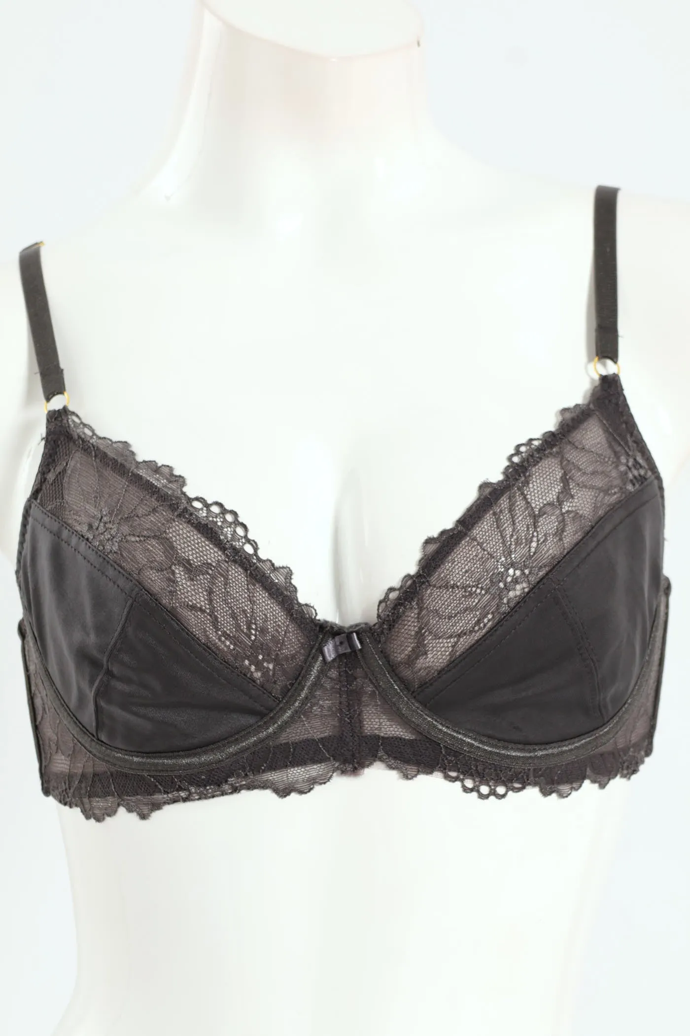 2 Pack Lace & Shiny Microfibre Balconette Bra - Dusty Rose/Graystone sold by Edgars product image thumbnail 2