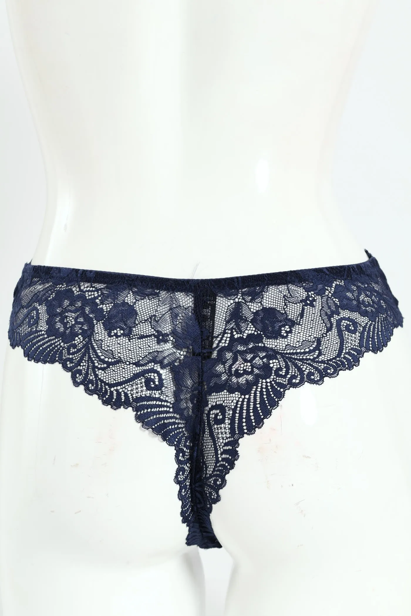Dobby Mesh & Lace Bikini Panties - Navy sold by Edgars product image thumbnail 2