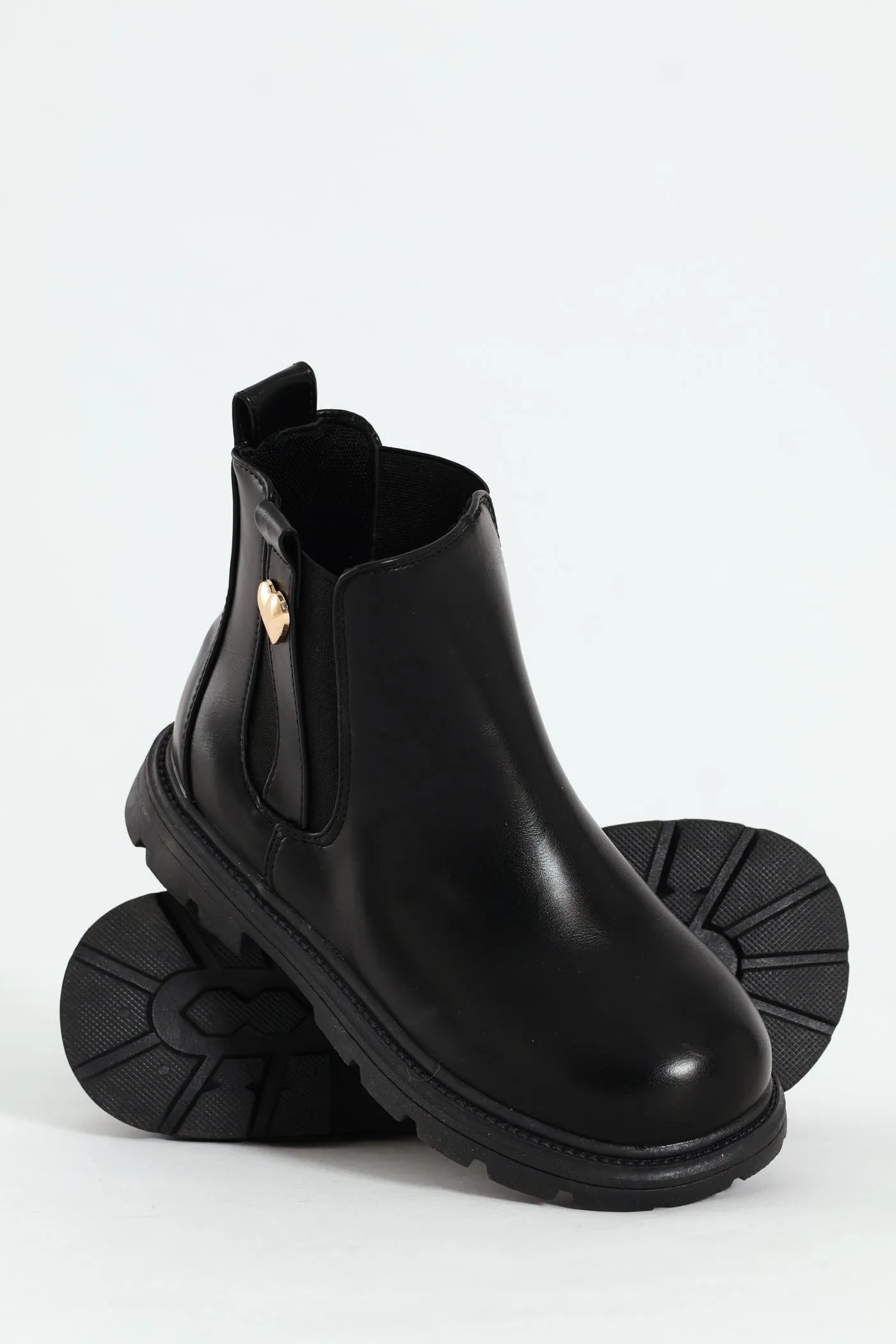 Girls Chelsea Boot - Black sold by Edgars