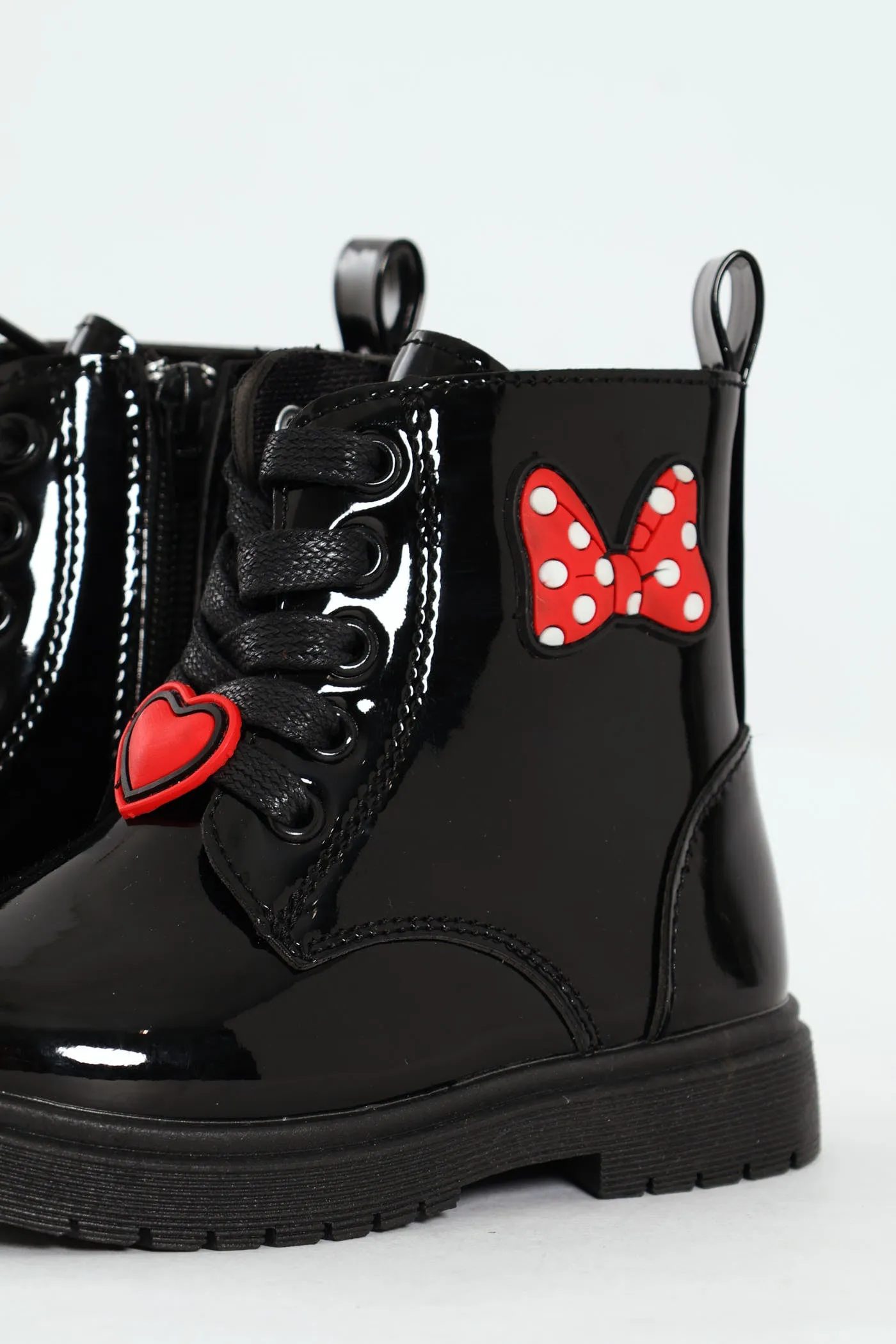 Pre-Girls Patent Bow Mlitary Boot - Black sold by Edgars product image thumbnail 2