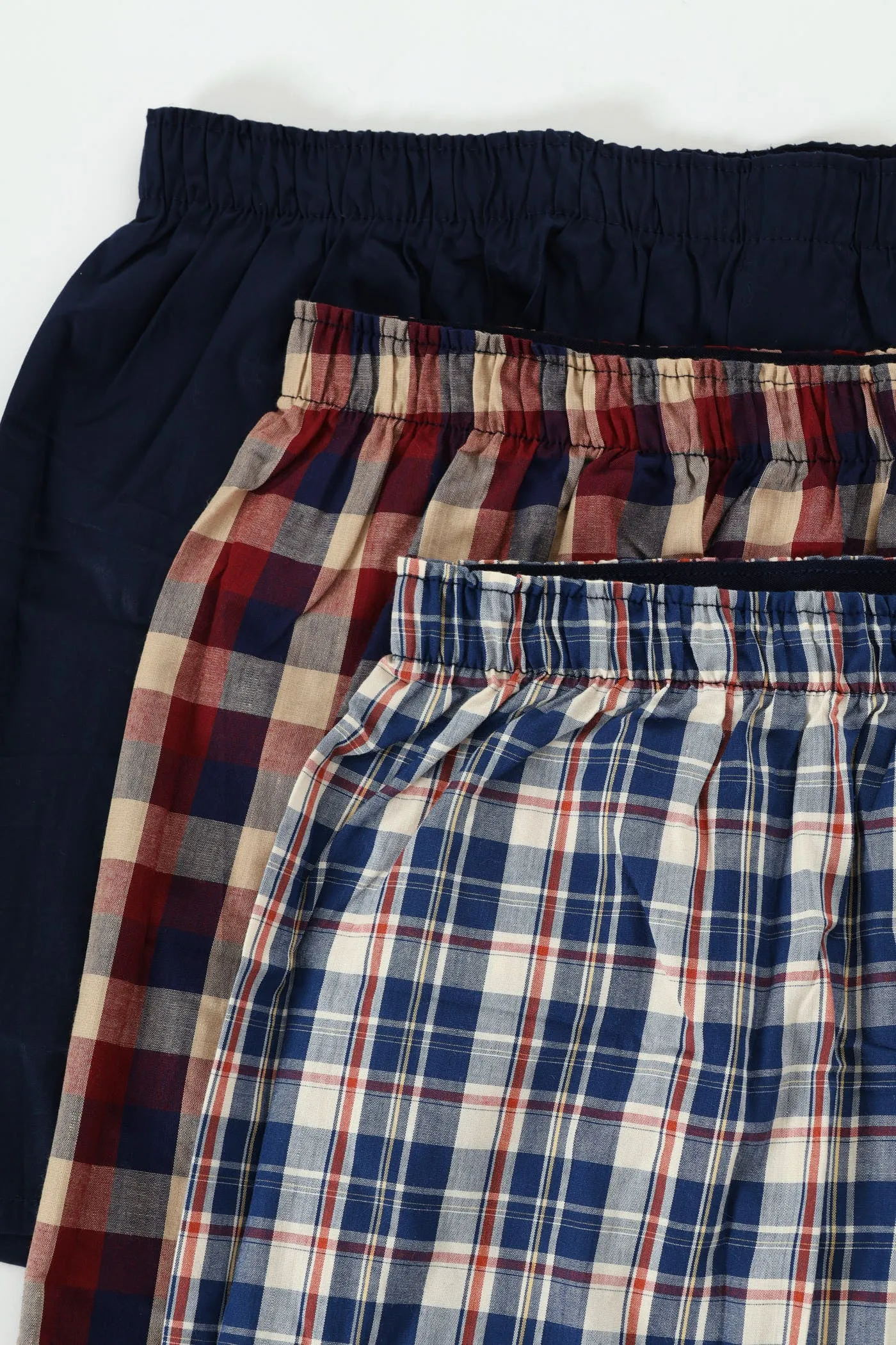 3 Pack Value Woven Boxer - Red/Blue sold by Edgars