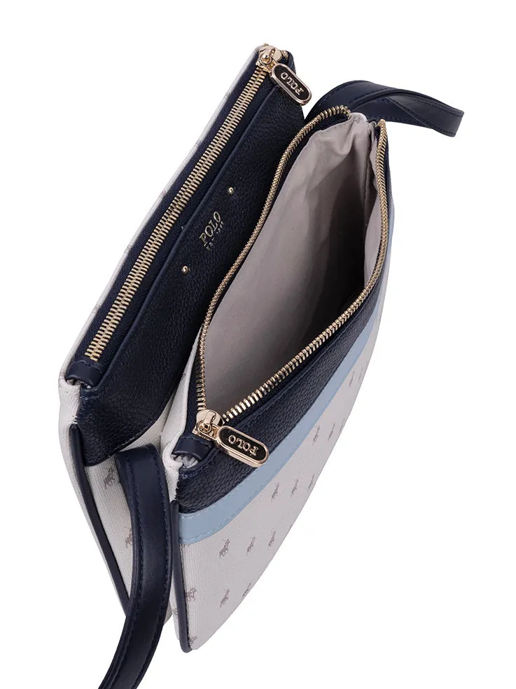 Kensington Double Pocket Sling Bag - Blue sold by Edgars product image thumbnail 2