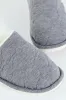Jersey Knit Mule Slipper With Embossed Hearts - Light Grey sold by Edgars