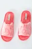 Single Band Mule Slipper With Embossed Hearts - Coral sold by Edgars