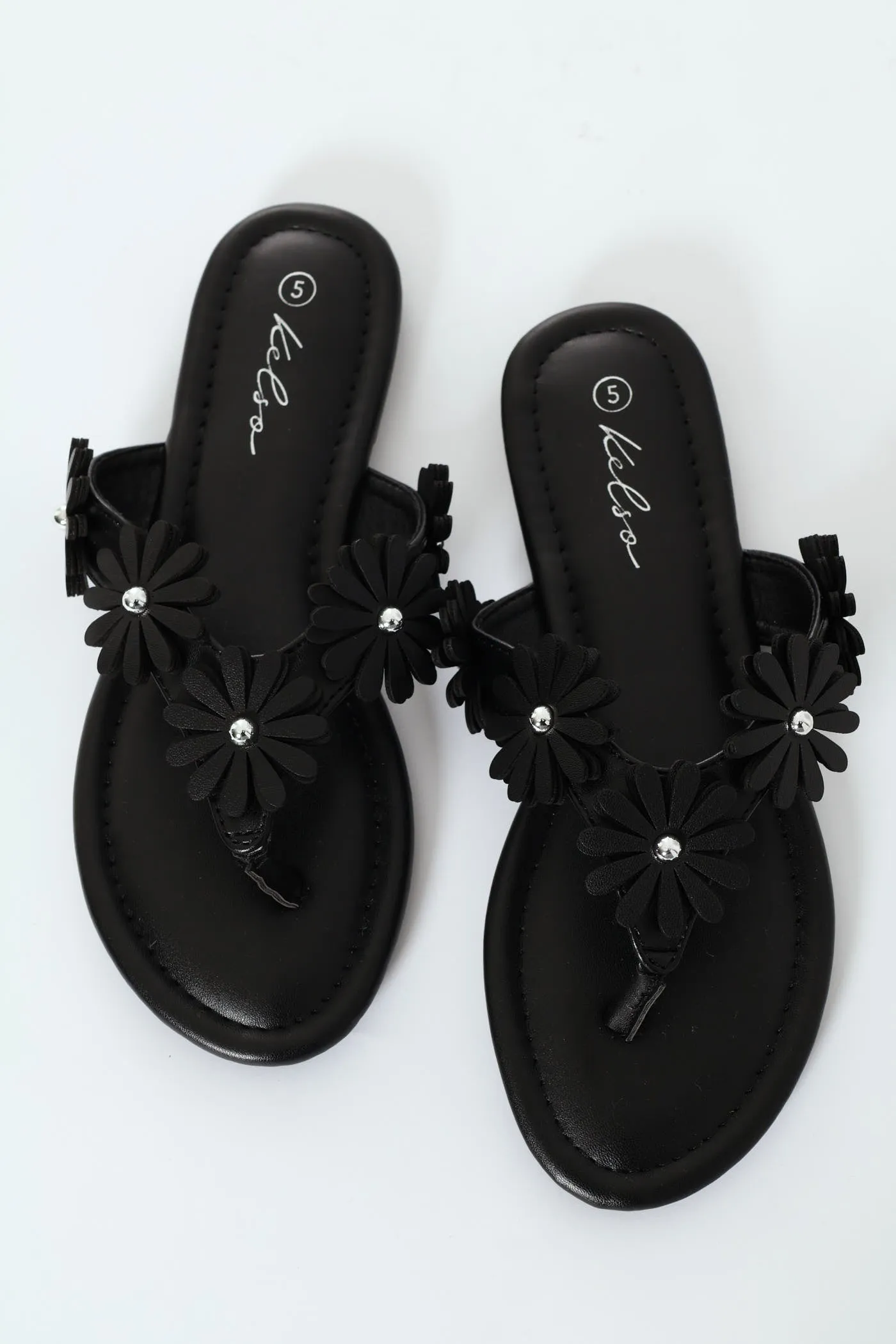 Thong With Daisy Trim - Black sold by Edgars product image thumbnail 3