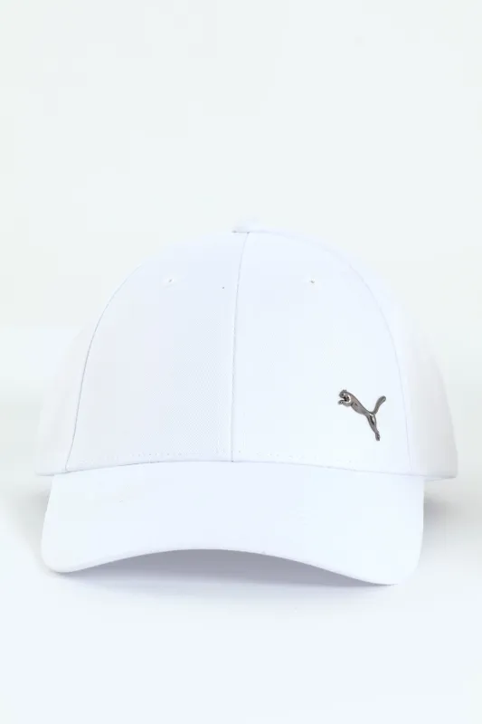 Metal Cat Basseball Cap - White sold by Edgars 