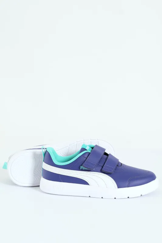 Pre-Boys Courtflex V3 Sneaker - Blue sold by Edgars