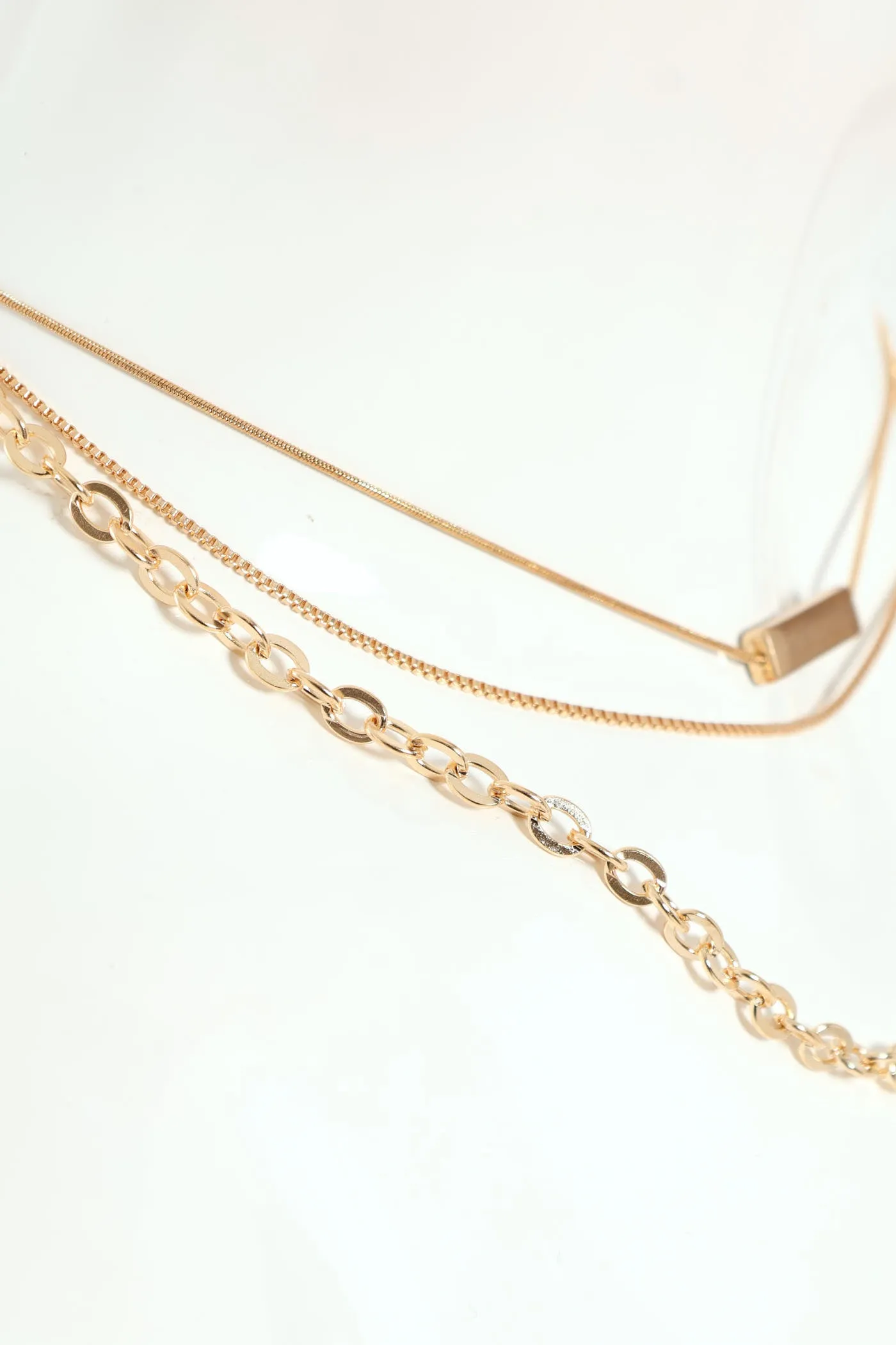 3 Pack Gold Bar Necklace - Gold sold by Edgars product image thumbnail 3