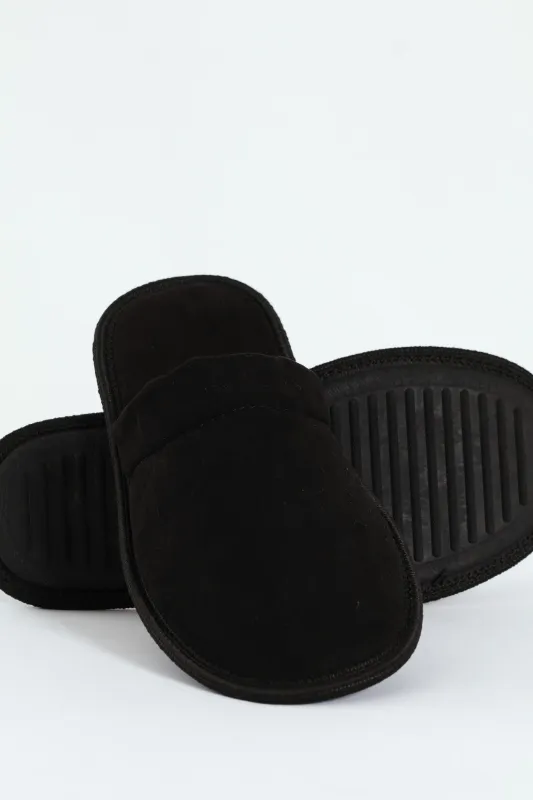 Basic Open Back Slipper - Black sold by Edgars