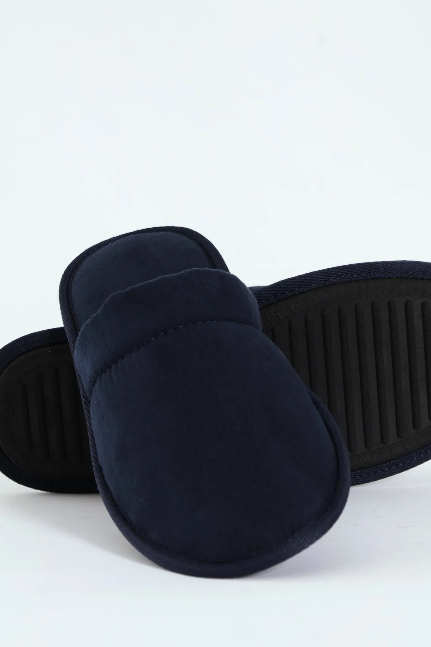 Basic Open Back Slipper - Navy sold by Edgars