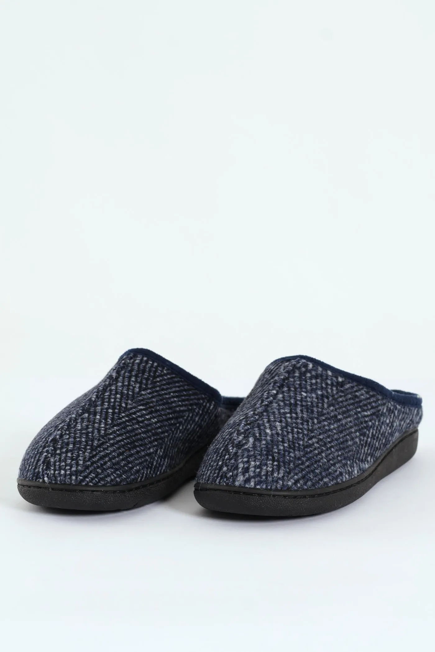 Flannel Upper Half Open Back Slipper - Navy sold by Edgars product image thumbnail 4