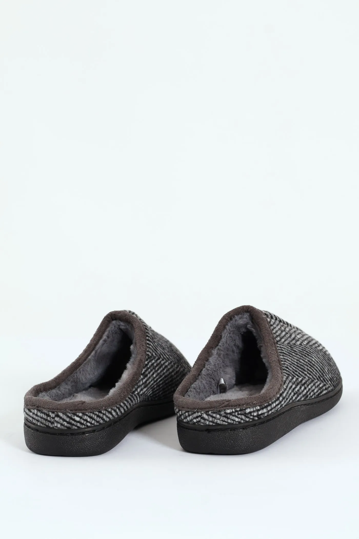 Flannel Upper Half Open Back Slipper - Grey sold by Edgars product image thumbnail 2