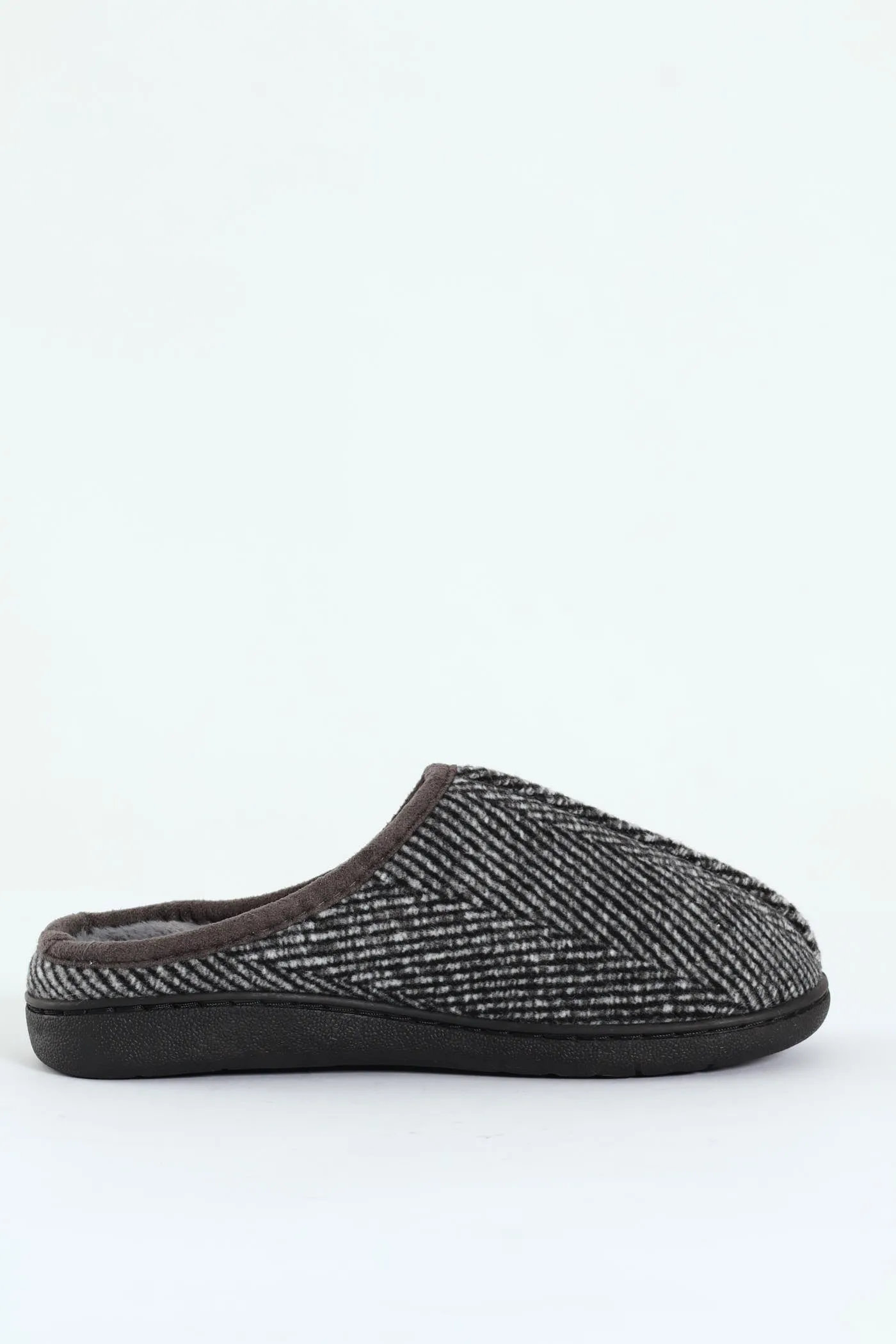 Flannel Upper Half Open Back Slipper - Grey sold by Edgars product image thumbnail 3