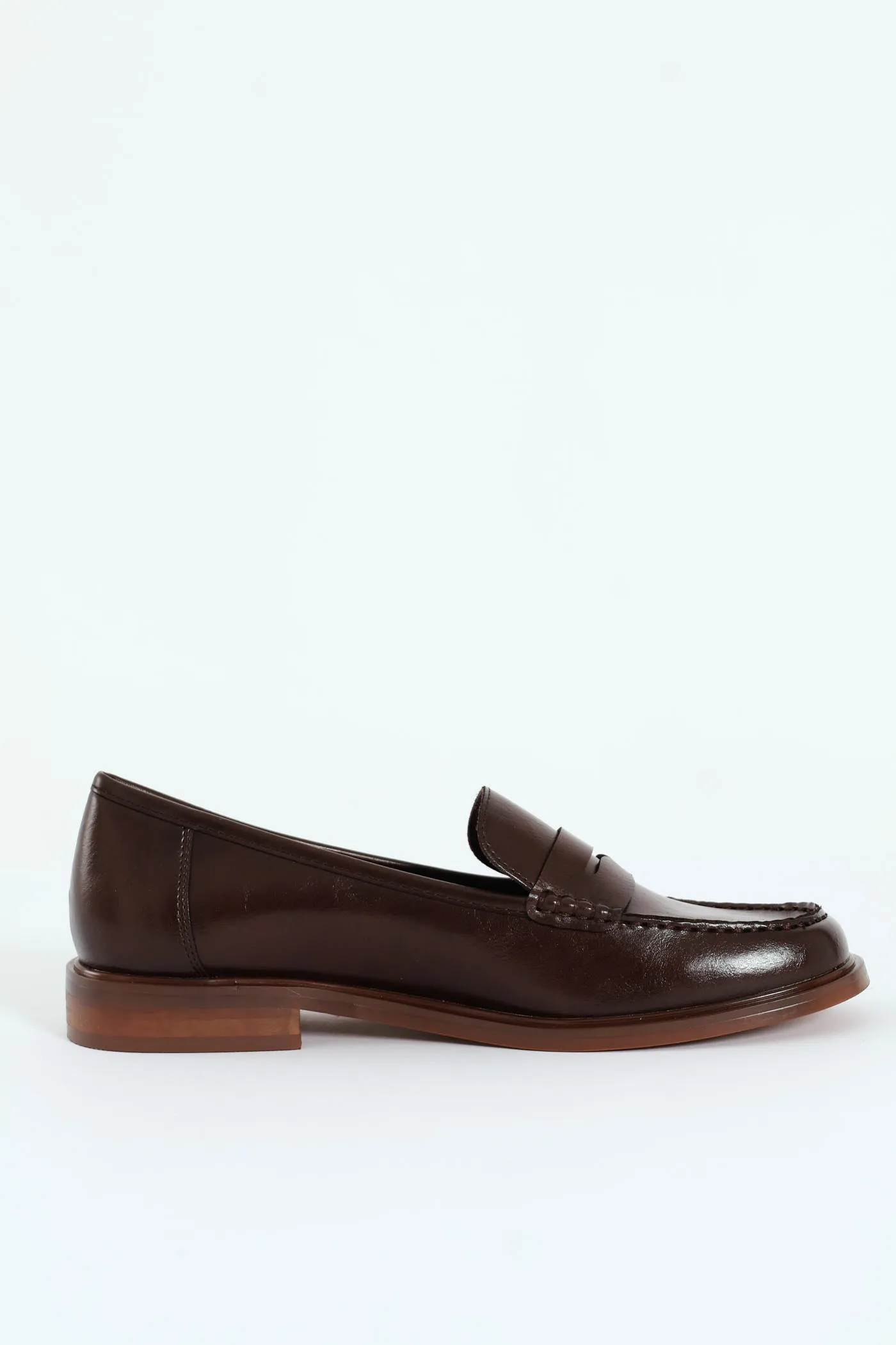 Sasko 1 Penny Moccasin Loafer - Chocolate sold by Edgars product image thumbnail 5