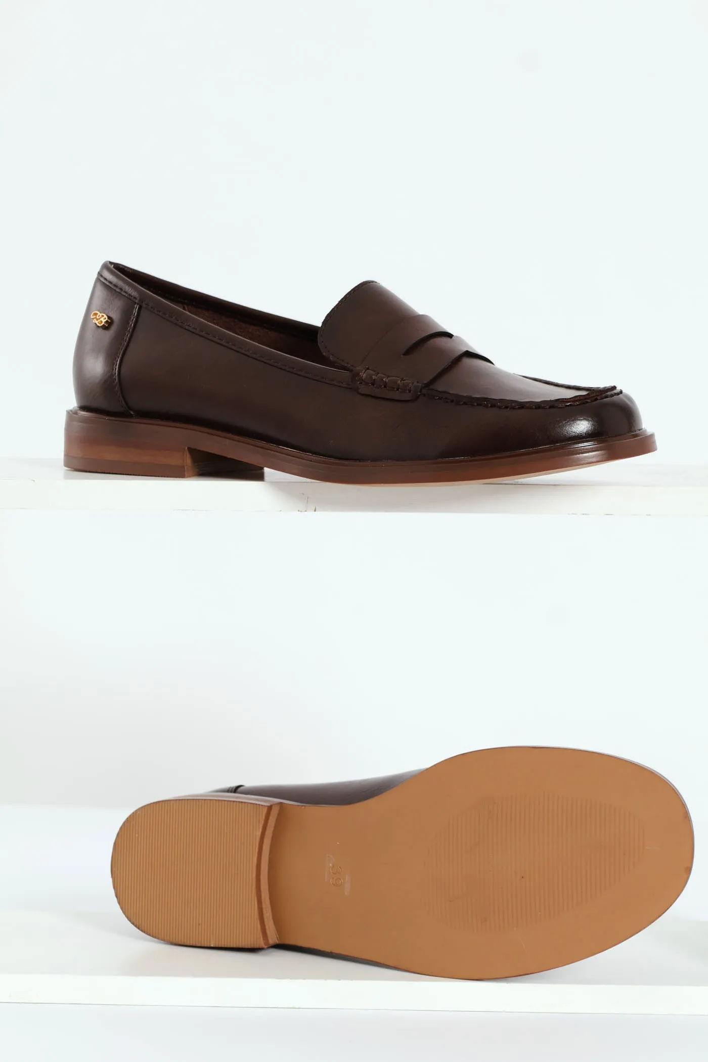 Sasko 1 Penny Moccasin Loafer - Chocolate sold by Edgars
