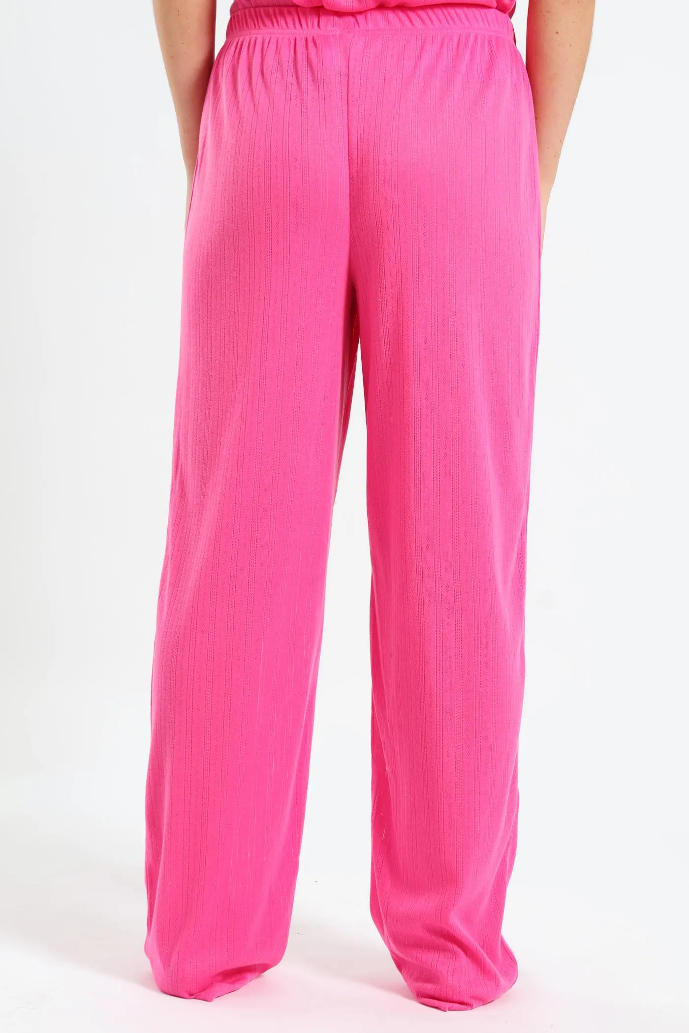 Straight Leg Pointelle Pant - Pink sold by Edgars product image thumbnail 4
