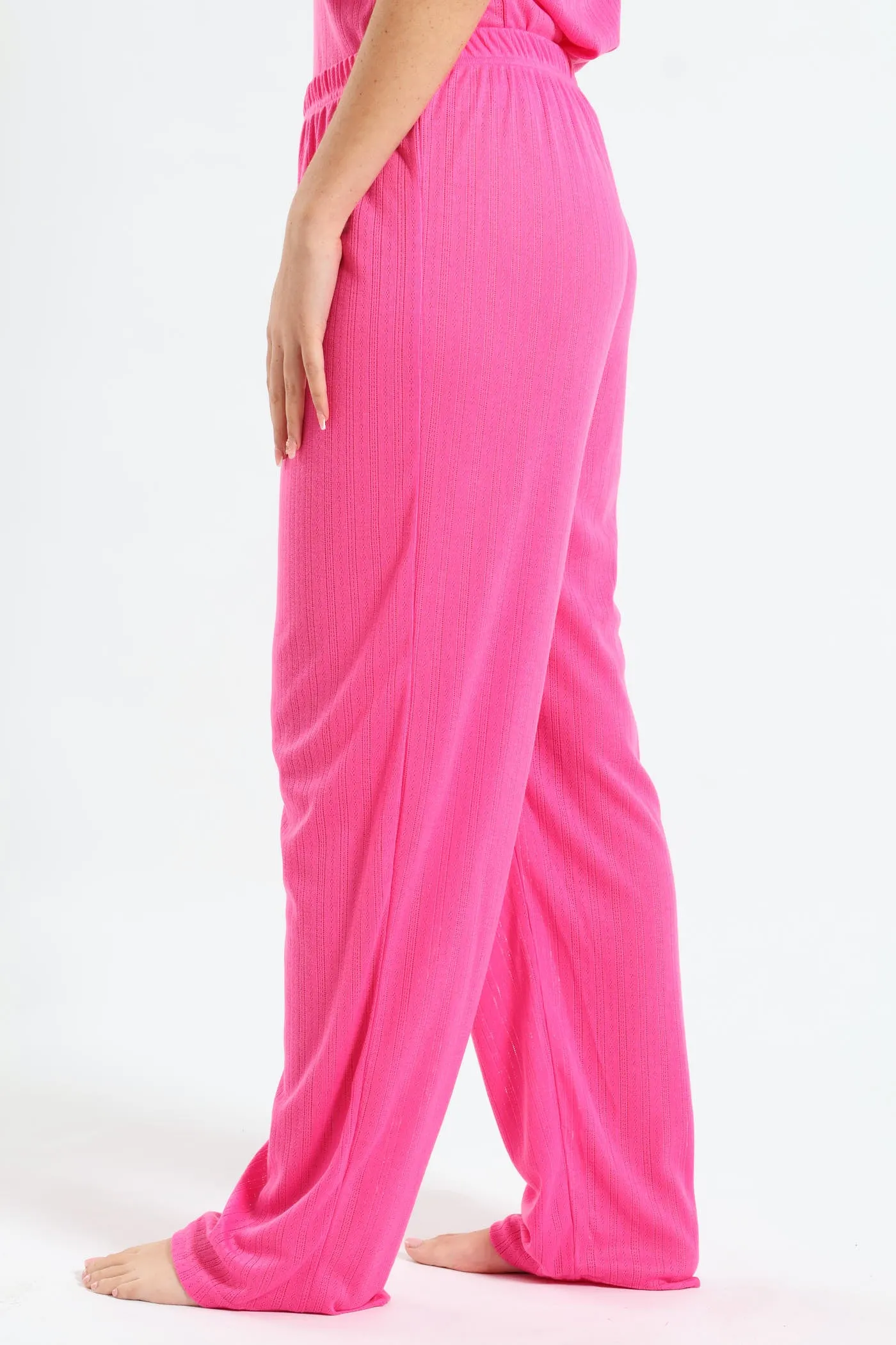 Straight Leg Pointelle Pant - Pink sold by Edgars product image thumbnail 3