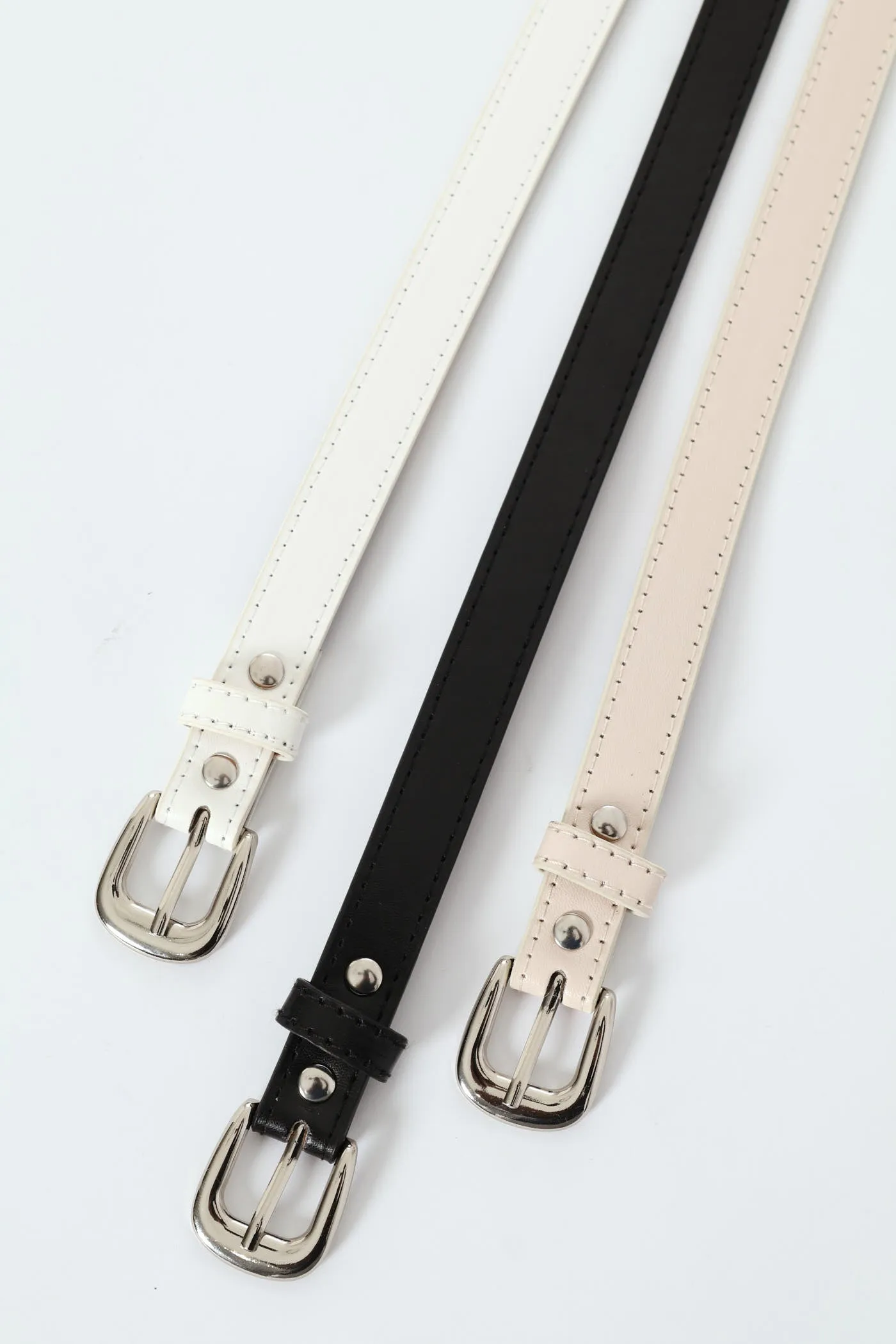 3 Pack Silver Buckle Belts - Multi sold by Edgars product image thumbnail 2