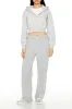 Long Sleeve Cropped Athletic Jacket - Grey sold by Edgars