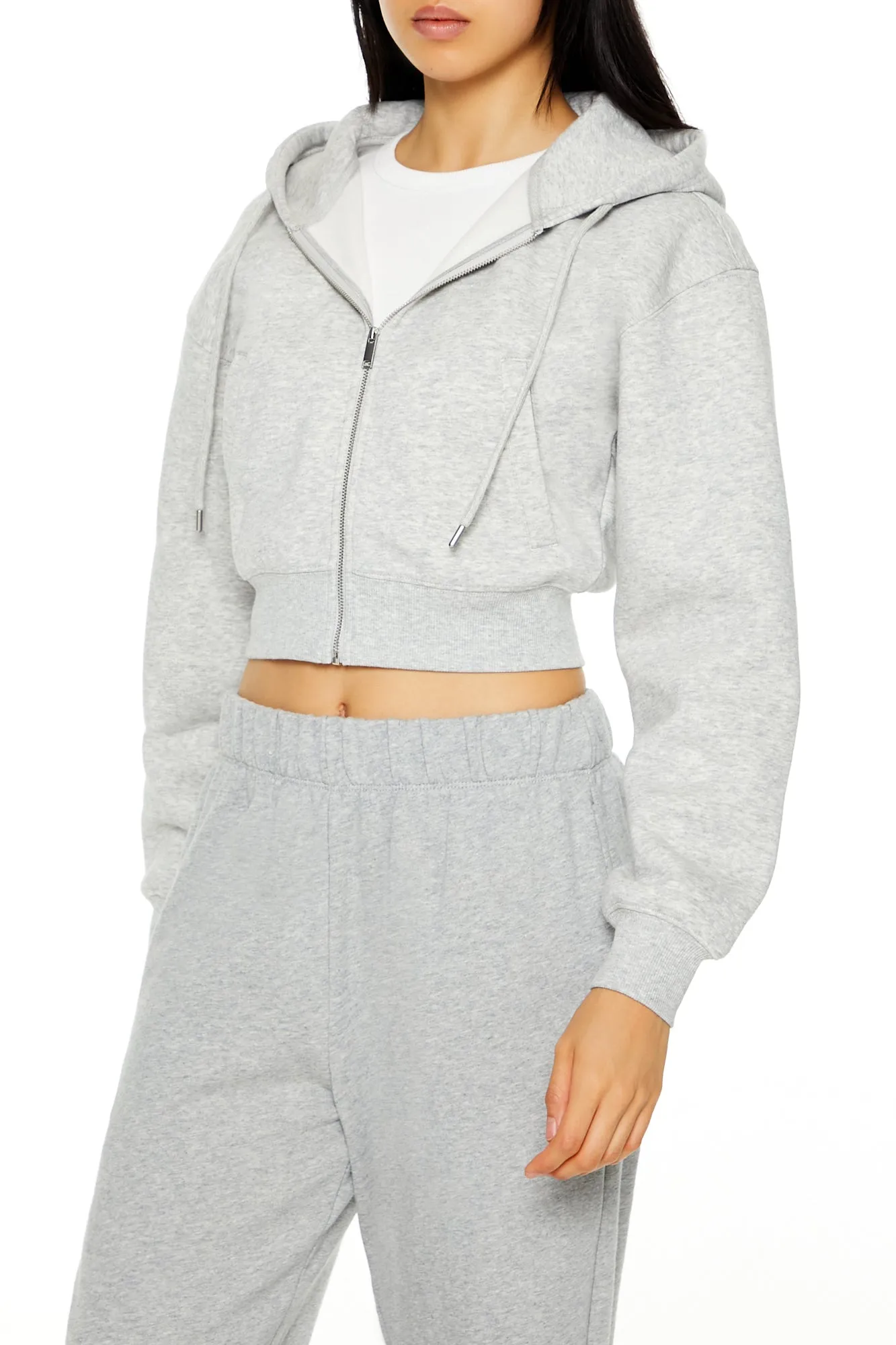 Long Sleeve Cropped Athletic Jacket - Grey sold by Edgars product image thumbnail 3