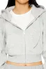 Long Sleeve Cropped Athletic Jacket - Grey sold by Edgars